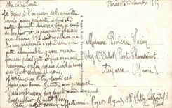 Fantaisie - Fete - Bonne Annee - Fleurs - Holly in a wheelbarrow - CPA