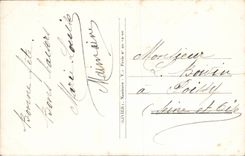 Fantasy - Good Festival - Flower and flag - CPA