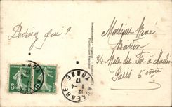 Phantasie - Festival - April-zuerst - Fische - Rosa - die Sunde - CPA