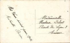 Fantaisie -Bonne Annee - vilage sous neige - holly - Hortense Delort - CPA 