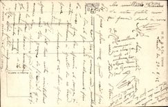 Arts - Tableau - Femme avec lanterne - CPA 