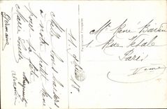 Fantasy - Child - Pretty Girl with flowers - darling girl with curly to hate - - CPA