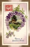 Fantaisie - Fete - Bonne et Heureuse Annee - Petite Village - CPA 