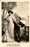 Fantaisie - Couple - On se souvient toute la vie de l'avec d'une ame revie - CPA 
