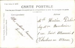 Phantasie - Auxerre schicke ich Ihnen diese Blumen - hubsche Frau - CPA