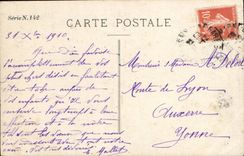 Fantasy - Pretty Woman - Woman licking her post - lucky card - the Horseshoe Gate Happiness - Happy Year - CPA -