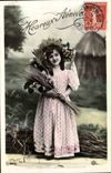 Fantasy - Child - Pretty Child and corn - Darling child with bouquet off wheat - - CPA -