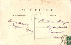 Fantaisie - Couple - Le Printemps fait voir la vie en rose - CPA -