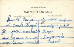 Fantaisie Fete - Bonne Annee - Les Roses - CPA -
