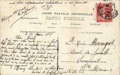 CPA Fantasy Man and clover (Renee Mougeot Louvemont)