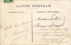 Fantaisie - Couple - Le Beau muguet suivant l'usage est precurseur de mariage - CPA