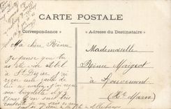 Fantaisie - Couple - On donne son coeur entier Pour bien de muguet printanier - CPA