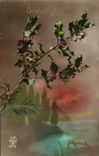 Fantaisie - Bonne Annee - Holly - CPA 