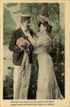 Fantaisie series de 6 Comment ne voulez vous pas que je vous adore - CPA 