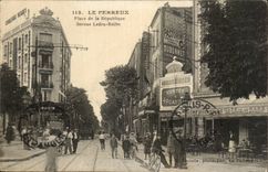 Perreux CPA Places Republic Which occurred Ledru Rollin TOP