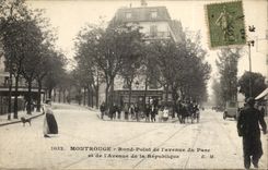 Round Montrouge CPA point of the avenue of the park and the avenue of the Republic