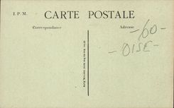 Precy on Oise CPA Places church (children)