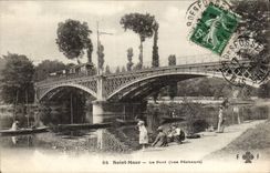 Saint Maur CPA the bridge (the sinners train)