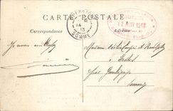 Rustic Sannois CPA Terrace and father the Wafer (monster) Restaurant TOP