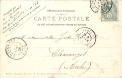 CPA Park of Villeneuve the pond the tree courche