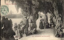 Wood of Vincennes CPA the cave of the lake Daumesnil