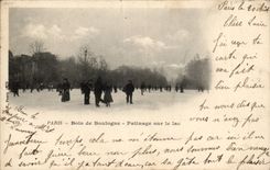 Bois de Boulogne CPA Patinage sur le lac (ice skating sports d'hiver)