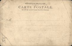 CPA Castle of Chantilly Main staircase the slope