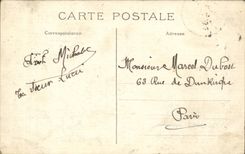 Clichy CPA die nationale Prachtstrasse in Richtung zu Paris kront Herz von Montmartre und von rundem nicht Victor Hugo