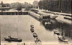 CPA Rives de la Marne Port Creteil l'ecluse