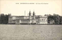 Enghien les Bains CPA the lake and the casino