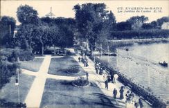 Enghien les Bains CPA gardens of the lake