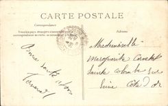 Enghien les Bains CPA Terrace of the garden of the pinks