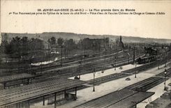 Juvisy on Orge CPA the large beach parks world (train)