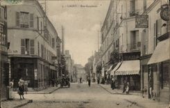 Lagny CPA Street Gambetta