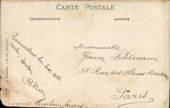 Real photo Soldat militaria Yvonne Feldmann Rue of the White Coats has Paris