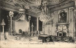Fontainebleau - Throne room - CPA
