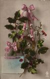 Fete - Bonne Annee - houx - holly - 1915 - CPA 