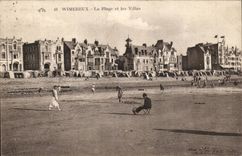 Wimereux - the Beach and Villas - CPA
