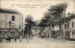 Park Saint Maur CPA Boulevard of Creteil in the place of the theater