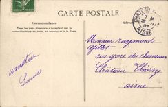 Neuilly sur Seine CPA Place et rue du chateau (tramway)