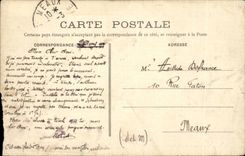 Perreux CPA the church and the footbridge