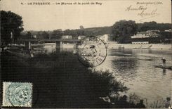 Perreux CPA the Marne and the bridge of Bry