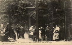 Clichy under Wood CPA three ND crosses of the angels