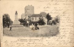 Asnieres CPA Places Voltaire