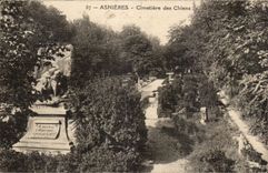 Asnieres CPA Cemetery of the dogs (dog cemetary)