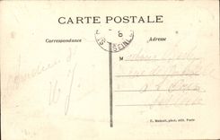 Asnieres CPA the public garden