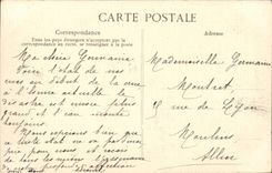 Asnieres CPA Inondations the tram passes in this sight