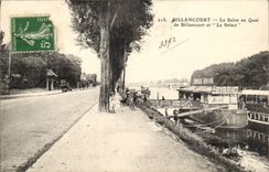 Billancourt CPA the Seine with the quay of Billancourt and SElect