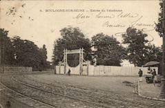 Boulogne on the Seine CPA Entrance of the cycle-racing track (bicycle cycles)