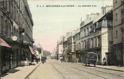 Boulogne on the Seine CPA main street